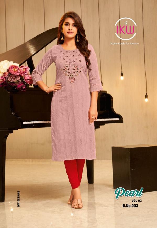 Ikw Pearl Vol 2 Viscose Silk Designer Exclusive kurti Collection